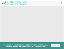 Tablet Screenshot of caloundralaw.com.au
